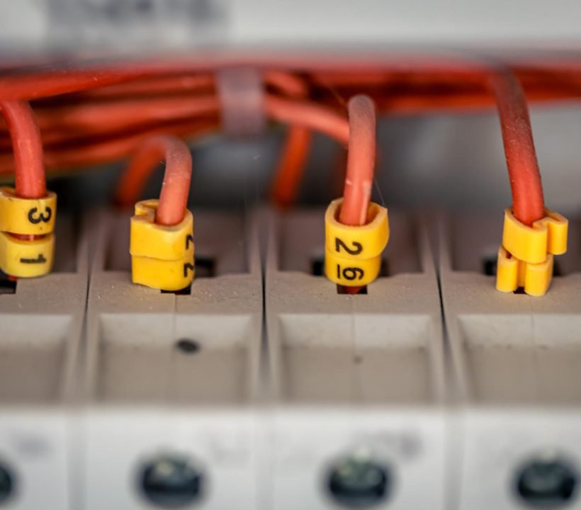 electrical-panel-with-fuses-contactors-closeup